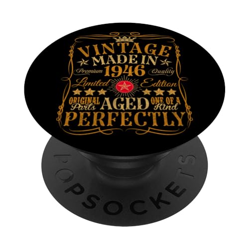 Consigue ahora Decoraciones vintage 78 cumpleaños vintage Promoción 1946 78 cumpleaños PopSockets PopGrip Intercambiable Top Precio 2024 | regaloscumple.com