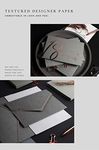 Ofertas de última hora Tarjeta cumpleaños Happy 18 Tarjeta 18 con y sello