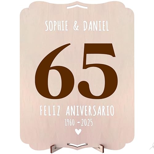Comprar Nagu® Cumpleaños 65- Regalos Aniversario Bodas cumpleaños 65 años. Tarjeta felicitacion o topper e ideas originales decoracion para hombres o mujer en el Aniversario madre y padre mamá papá Top Precio 2024 | regaloscumple.com
