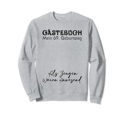 Consigue ahora Gästebuch Mein 69. Geburtstag Libro BlackFriday visitas Firma Sudadera Top Precio 2024 | regaloscumple.com