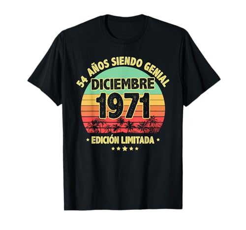 Comprar Regalos Diciembre 1971 54 Años Hombre Cumpleaños Diciembre 1971 Camiseta Ofertas 2025 | regaloscumple.com