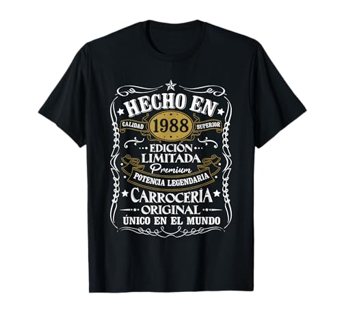 Consigue ahora 36 Cumpleaños Promoción 36 Años Hombre Hecho en 1988 Vintage Regalo Camiseta Ofertas 2024 | regaloscumple.com