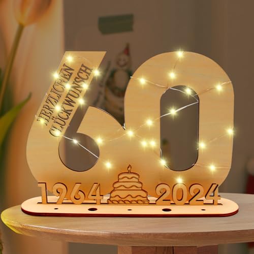 Comprar Lerelin 60 Libro visitas con Logotipo Madera Regalo decoración Digital Madera led para Regalos cumpleaños Fiestas Promoción y decoración Bodas 1964-2024 Ofertas 2024 | regaloscumple.com