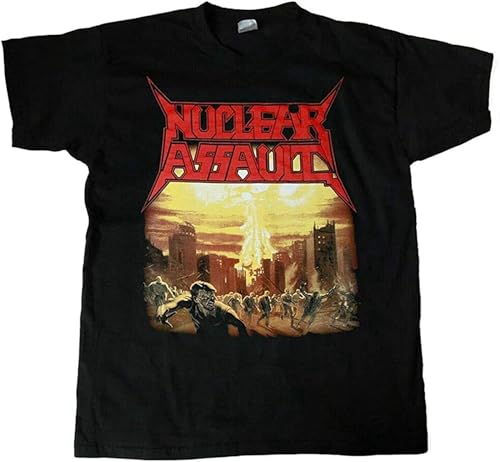 Comprar Camiseta con diseño la portada del álbum Nuclear Assault Game Over 1986 divertida y vintage regalo para hombre Cumpleaños color negro Negro 3XL Rebajas 2024 | regaloscumple.com