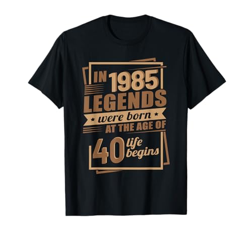 Comprar Regalos cumpleaños número 40 Promoción cumpleaños vintage 1985 Camiseta Top Precio 2025 | regaloscumple.com