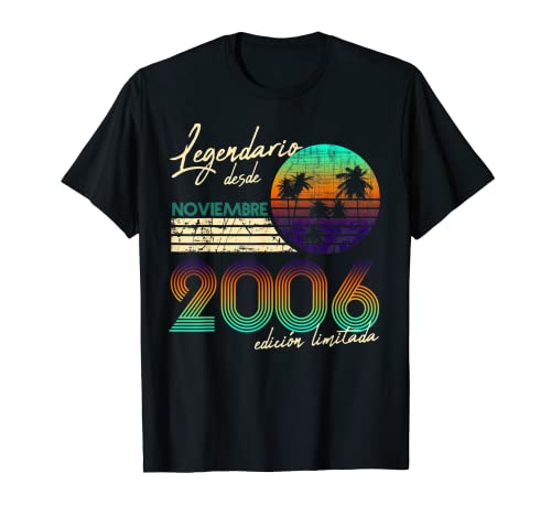 Comprar Cumpleaños Hombre Regalos Legendario Ideas para regalar Desde Noviembre 2006 Camiseta Ofertas 2025 | regaloscumple.com