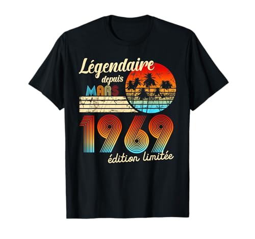 Consigue ahora Cumpleaños Nacidos En Legendario Desde Regalo Promoción Marzo 1969 Camiseta Top Precio 2023 | regaloscumple.com
