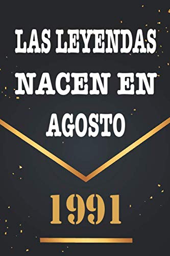 Consigue ahora Las Leyendas Nacen En Catálogo Agosto De 1991: Libro visitas 29 años cuaderno 120 páginas felicitaciones idea regalo regalo 29 aniversario para pareja niño mujer hombre Rebajas 2024 | regaloscumple.com