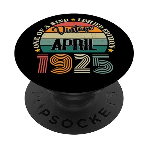 Comprar 99 Catálogo Años Vintage Abril 1925 99 Cumpleaños Retro PopSockets PopGrip Intercambiable Rebajas 2024 | regaloscumple.com
