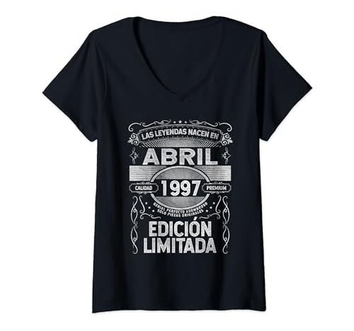 Oferta Las nacen Abril - Años Camiseta V