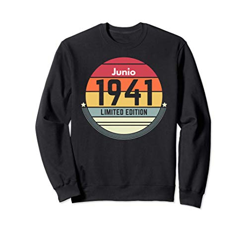 Comprar 80 Años Cumpleaños Regalo Nacido En BlackFriday Junio 1941 Mujer Sudadera Top Precio 2024 | regaloscumple.com