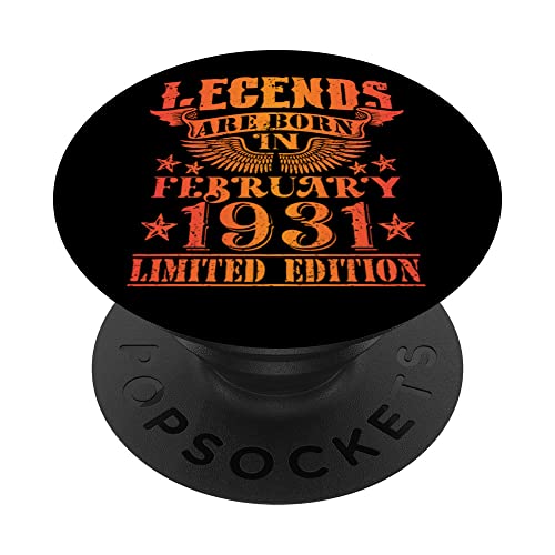 Consigue ahora Cumpleaños Febrero 1931 Edición Limitada Regalo February PopSockets PopGrip BlackFriday Intercambiable Ofertas 2024 | regaloscumple.com