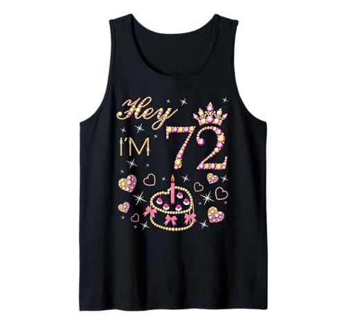 Comprar Vela para tarta cumpleaños número 72 72 años diseño mujer BlackFriday 72 años Camiseta sin Mangas Top Precio 2025 | regaloscumple.com