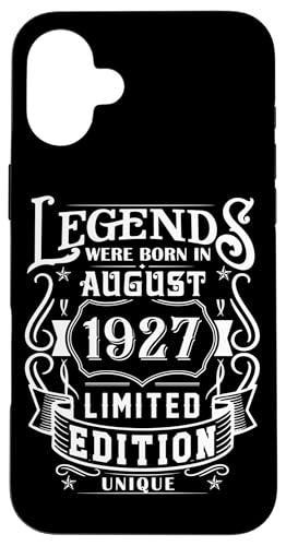 Consigue ahora Carcasa para iPhone 16 Plus Cumpleaños BlackFriday Agosto 1927 Edición Limitada Regalo Legend August Top Precio 2024 | regaloscumple.com