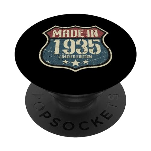Consigue ahora 1935 Vintage Cumpleaños Retro Navidad Edición Limitada Hombres Mujer PopSockets PopGrip Intercambiable Top Precio 2024 | regaloscumple.com