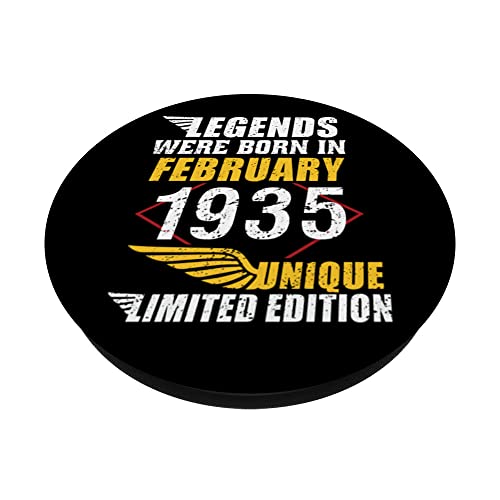Dónde comprar en España Cumpleaños Febrero 1935 Edición Limitada Regalo February PopSockets PopGrip Intercambiable