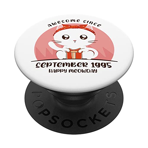 Consigue ahora 27 años Cumpleaños Ideas para regalar Kawaii Anime Cat Septiembre 1995 PopSockets PopGrip Intercambiable Rebajas 2024 | regaloscumple.com