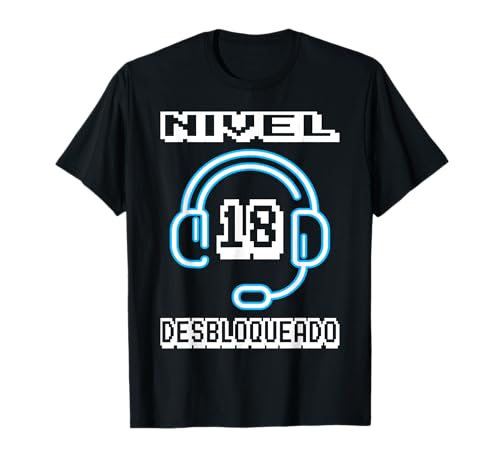 Comprar 18 Años Cumpleaños Regalo Gamer Regalos Nivel 18 Desbloqueado Camiseta Top Precio 2024 | regaloscumple.com