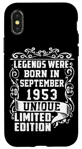 Comprar Carcasa para iPhone X/XS Cumpleaños Septiembre Navidad 1953 Edición Limitada Regalo Vintage Ofertas 2025 | regaloscumple.com