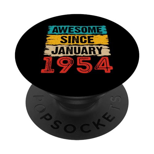 Consigue ahora Regalos 70 años Navidad impresionantes desde enero 1954 70 cumpleaños PopSockets PopGrip Intercambiable Top Precio 2024 | regaloscumple.com