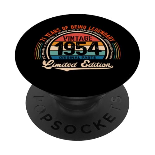 Consigue ahora Vintage 71 cumpleaños 71 años nacer legendario 1954 PopSockets PopGrip Adhesivo Top Regalos Precio 2025 | regaloscumple.com