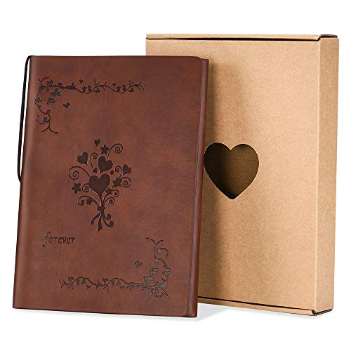 Consigue ahora SEEALLDE A5 Cuaderno Cuero Promoción Libreta Hojas Blancas Cuaderno Viaje Vintage Rellenable Bloc Notas Diarios para Escribir Pintura San Valentín Cumpleaños Aniversario Madre Top Precio 2024 | regaloscumple.com