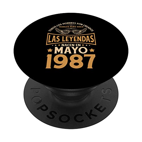Consigue ahora Cumpleaños Hombre Regalos Las Leyendas Navidad Mayo 1987 PopSockets PopGrip Intercambiable Ofertas 2025 | regaloscumple.com