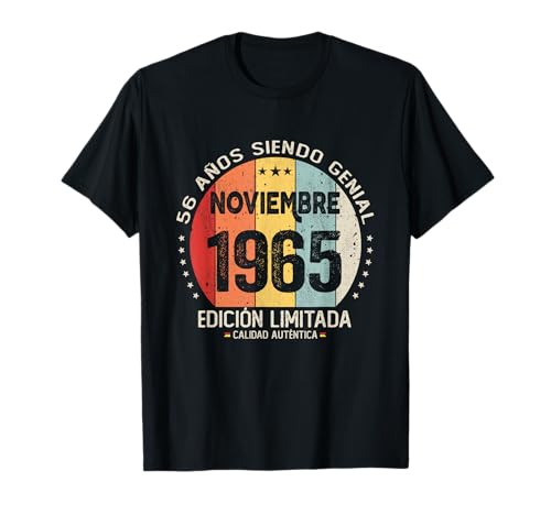 Comprar Catálogo Regalo 56 años Cumpleaños Hombre Mujer - Noviembre 1965 Camiseta Top Precio 2024 | regaloscumple.com