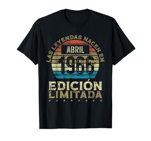 Comprar Las Leyendas nacen en Abril 1966 Ideas para regalar - 58 Años Cumpleaños Camiseta Top Precio 2024 | regaloscumple.com