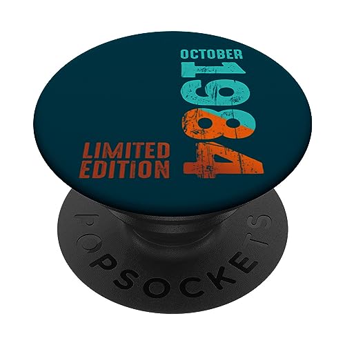 Consigue ahora 1984 Octubre 1984 Año 1984 Ideas para regalar Retro 1984 Edición Limitada 1984 PopSockets PopGrip Intercambiable Ofertas 2025 | regaloscumple.com