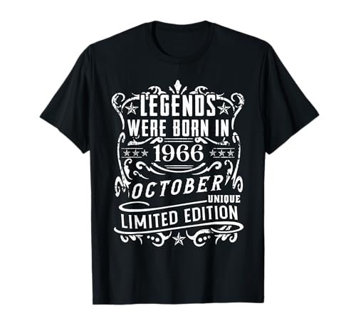 Consigue ahora Cumpleaños Octubre 1966 Edición Limitada Regalo BlackFriday Used Vintage Camiseta Ofertas 2025 | regaloscumple.com