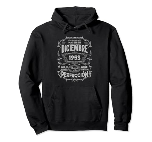 Comprar Mujer Leyendas Deciembre 1953 Hombre Mujer 70 Años Cumpleaño Sudadera Promoción con Capucha Top Precio 2024 | regaloscumple.com