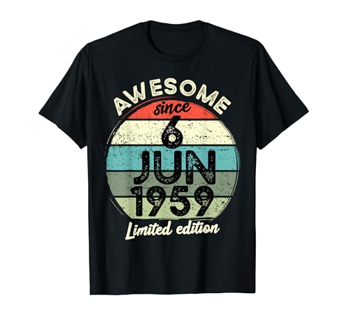 Oferta 6 1959 65 Cumpleaños Camiseta