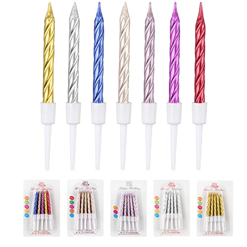 Consigue ahora 100 Piezas Promoción Vela Cumpleaños en Espiral Velas metálicas para Pasteles para Cumpleaños Bodas Fiesta Decoración Top Precio 2023 | regaloscumple.com