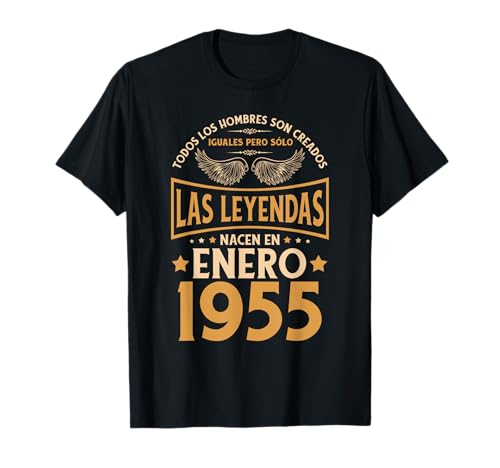 Comprar Ideas para regalar Cumpleaños Hombre Regalos Las Leyendas Enero 1955 Camiseta Rebajas 2024 | regaloscumple.com