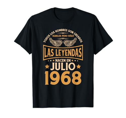 Comprar Cumpleaños Hombre Regalos Las Leyendas Julio 1968 Regalos Camiseta Rebajas 2025 | regaloscumple.com