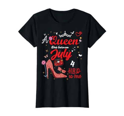 Consigue ahora Julio 4 Cumpleaños Esta Reina Catálogo Nació el 4 Julio Camiseta Top Precio 2024 | regaloscumple.com