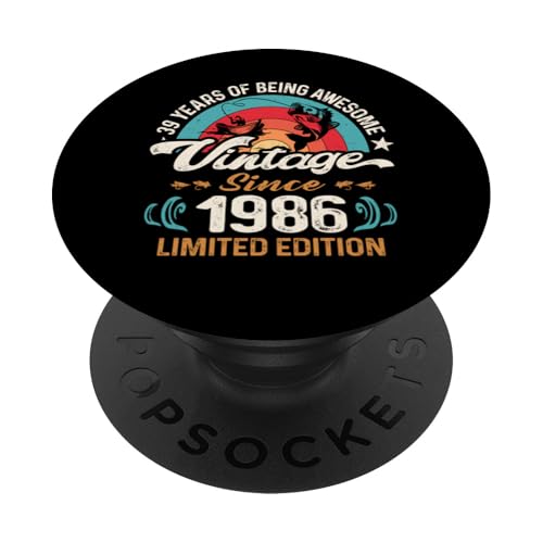 Consigue ahora 39 cumpleaños 39 años amantes la pesca pescador nacido en 1986 Navidad PopSockets PopGrip Adhesivo Top Precio 2025 | regaloscumple.com