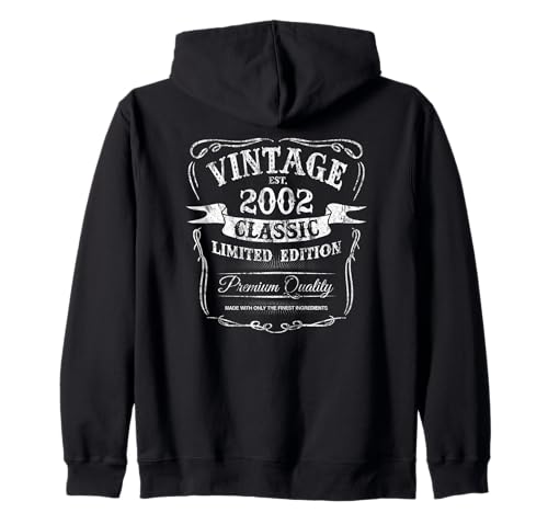 Comprar 22nd Birthday Vintage Born In 2002 Navidad Classic Original Sudadera con Capucha Rebajas 2024 | regaloscumple.com