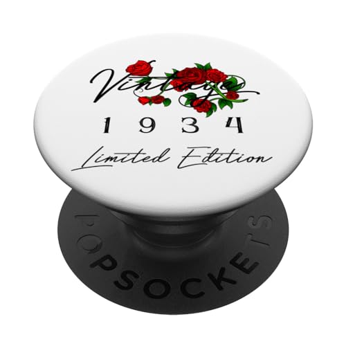 Comprar Ideas para regalar Decoraciones vintage 91 cumpleaños vintage 1934 91 años PopSockets PopGrip Adhesivo Rebajas 2025 | regaloscumple.com