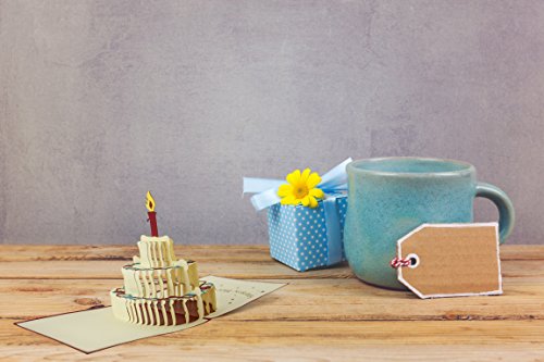 Ofertas Diese-Klappkarten Tarjeta cumpleaños, en con y texto inglés