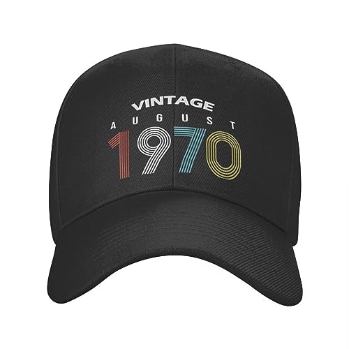 Comprar Gorra beisbol Gorra béisbol Punk Unisex Vintage agosto 1970 regalo cumpleaños 52 BlackFriday para adultos sombrero ajustable para papá gorras protección Snapback para hombres y mujeres Top Precio 2024 | regaloscumple.com