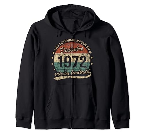 Consigue ahora Leyendas Ideas para regalar Nacen Diciembre 1972 Cumpleaños Retro Sudadera con Capucha Ofertas 2024 | regaloscumple.com
