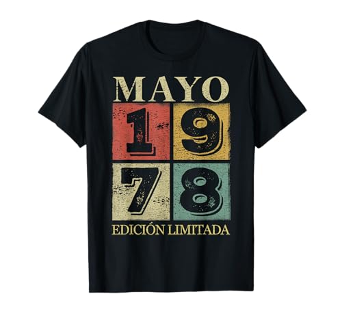 Consigue ahora 45 Años Cumpleaños 1978 Hombre 45 Mayo Edición Limitada Camiseta Top Cumpleaños Precio 2024 | regaloscumple.com