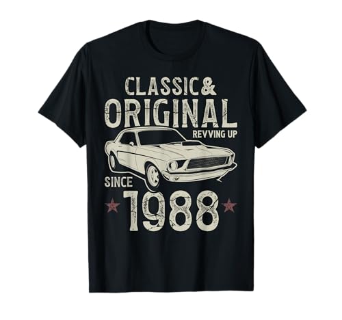 Comprar 37 cumpleaños 1988 Coche Navidad clásico Camiseta Rebajas 2024 | regaloscumple.com
