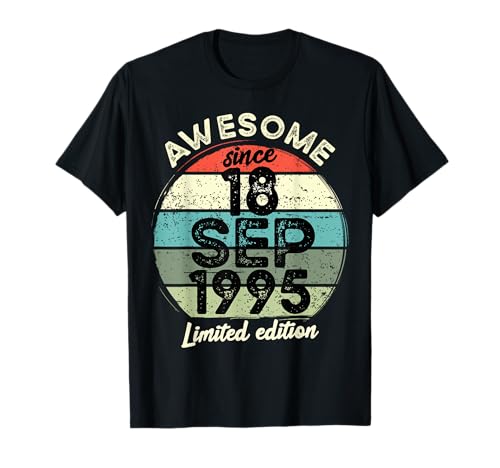 Comprar 18 septiembre 1995 30 cumpleaños 30 años 2025 Cumpleaños Regalos Camiseta Top Precio 2025 | regaloscumple.com