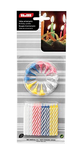 Comprar IBILI juego velas Promoción cumpleaños 36 piezas cera MultiColour 10 x 10 x 5 cm Top Precio 2025 | regaloscumple.com