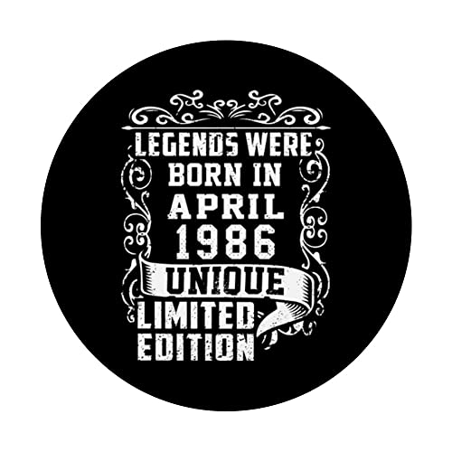 Oferta Flash Cumpleaños Abril 1986 Edición Limitada Regalo April PopSockets PopGrip Intercambiable