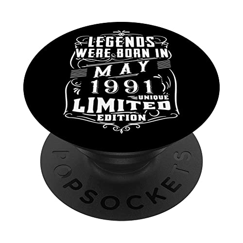 Consigue ahora Cumpleaños Mayo 1991 Edición Limitada Regalo Legend May PopSockets PopGrip Intercambiable Navidad Ofertas 2024 | regaloscumple.com