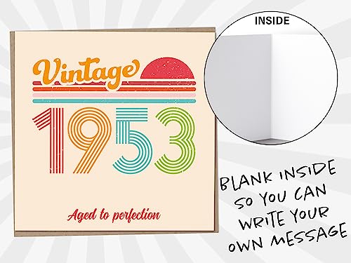 Ofertas de última hora Tarjeta cumpleaños Vintage Aged Perfection, tarjeta hombres mujeres, cumpleaños tarjetas hombres,